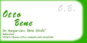 otto bene business card